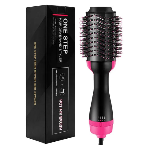 One Step 3 in 1 Hair Dryer & Styler | Hair Dryer Brush | Hot Air Brush | Hair Volumizer | Blow Dryer Brush | Hair Straightener & Curler | Electric Hair Brush | Styling Tool for Women | Multifunctional Blow Dryer Styler Comb