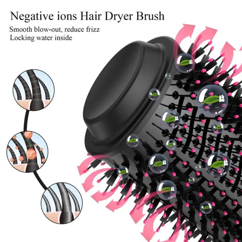 One Step 3 in 1 Hair Dryer & Styler | Hair Dryer Brush | Hot Air Brush | Hair Volumizer | Blow Dryer Brush | Hair Straightener & Curler | Electric Hair Brush | Styling Tool for Women | Multifunctional Blow Dryer Styler Comb