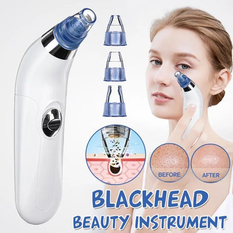Blackhead Removal Machine Derma Suction 5 In 1 Black Head Remover Machine Acne Pimple Pore Cleaner Vacuum Tool Rechargeable Machine Oil Remover Multi-Functional Skin Care Tools Facial Beauty Device Whitehead Remover Deep face dust Cleaner