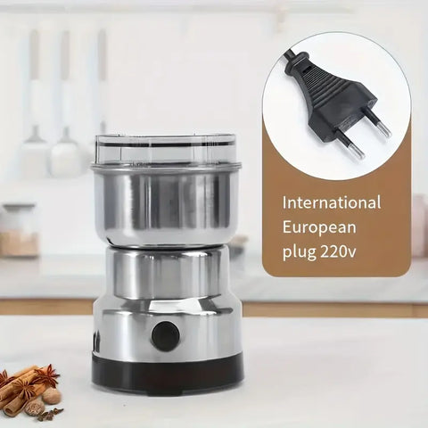 Stainless Steel Electric Spice & Coffee Grinder – Multi-Functional Grain Mill, Herb Crusher & Powder Maker | Compact, Durable, Sleek Design for Home & Professional Kitchens