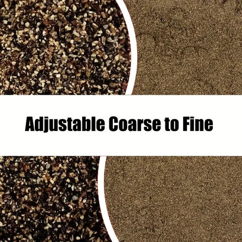 Electric Pepper and Salt Grinder Set, Adjustable Coarseness, with LED Light, One Hand Automatic Operation, Stainless Steel, 2pcs